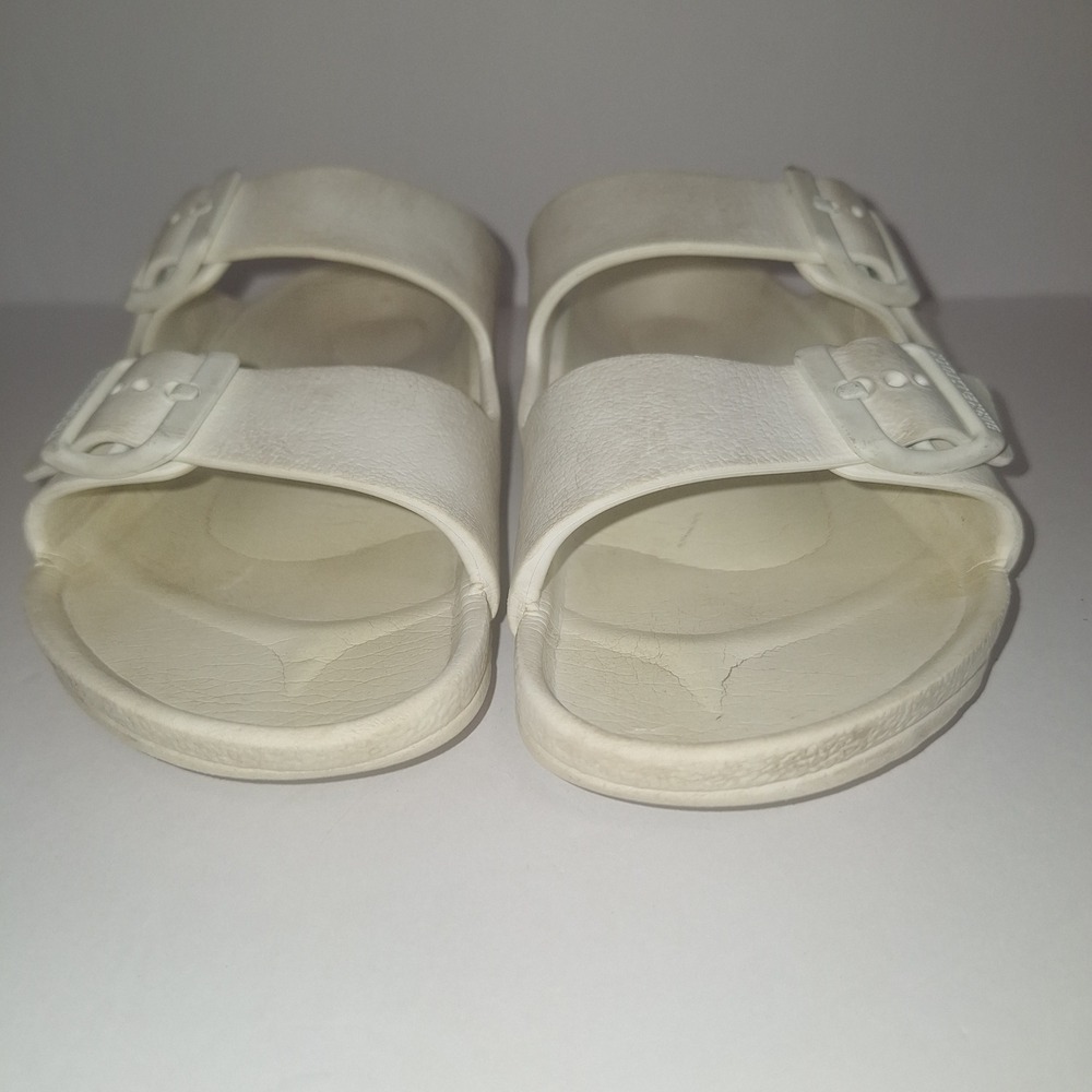 Birkenstock Arizona EVA Sandals White Waterproof Two Strap Slides Size 34 L3